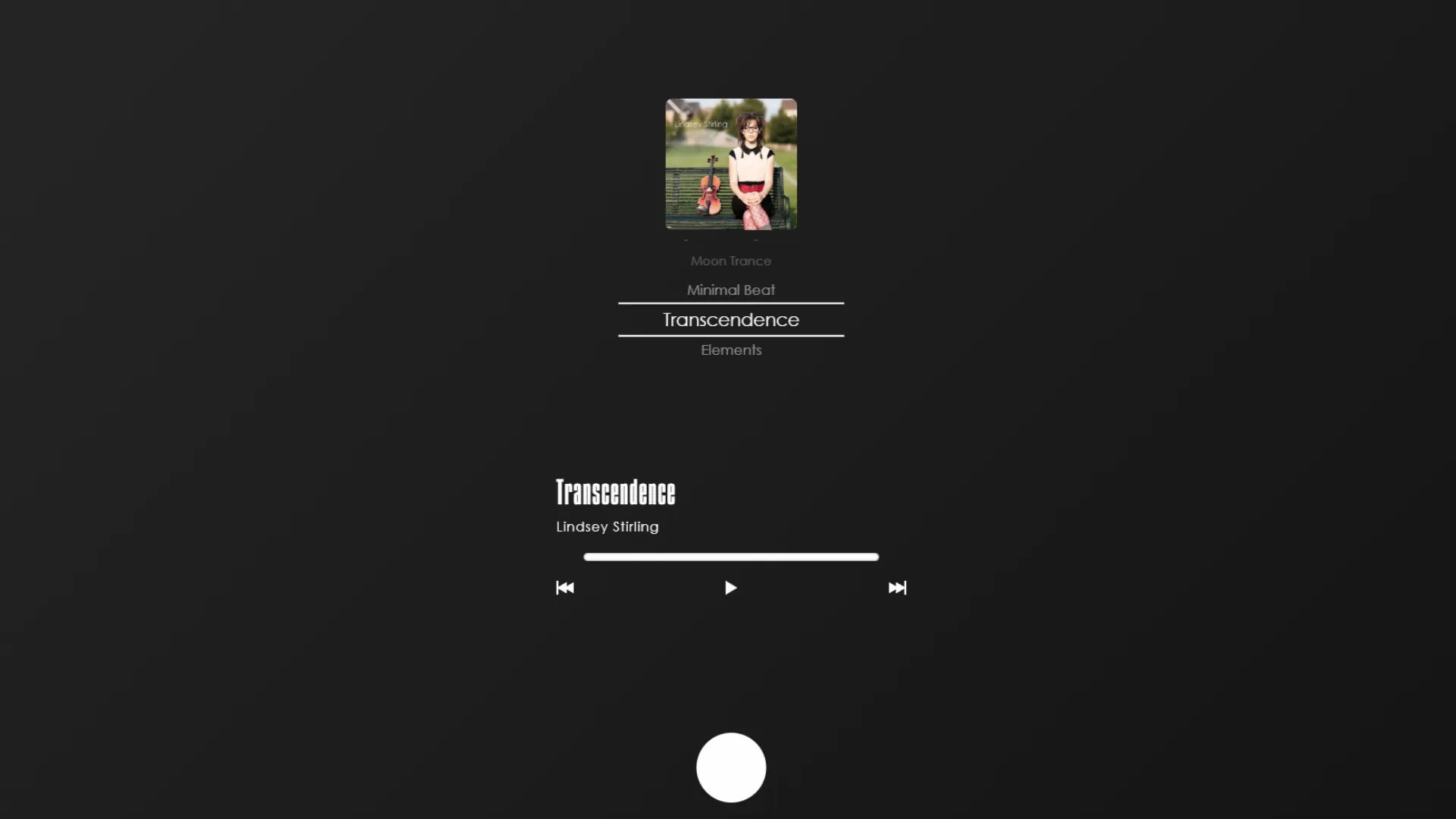 Page album de Music PLZ avec tracklist et lecteur audio