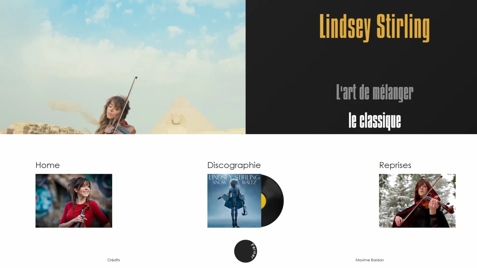 Page discographie de Music PLZ avec carousel Swiper