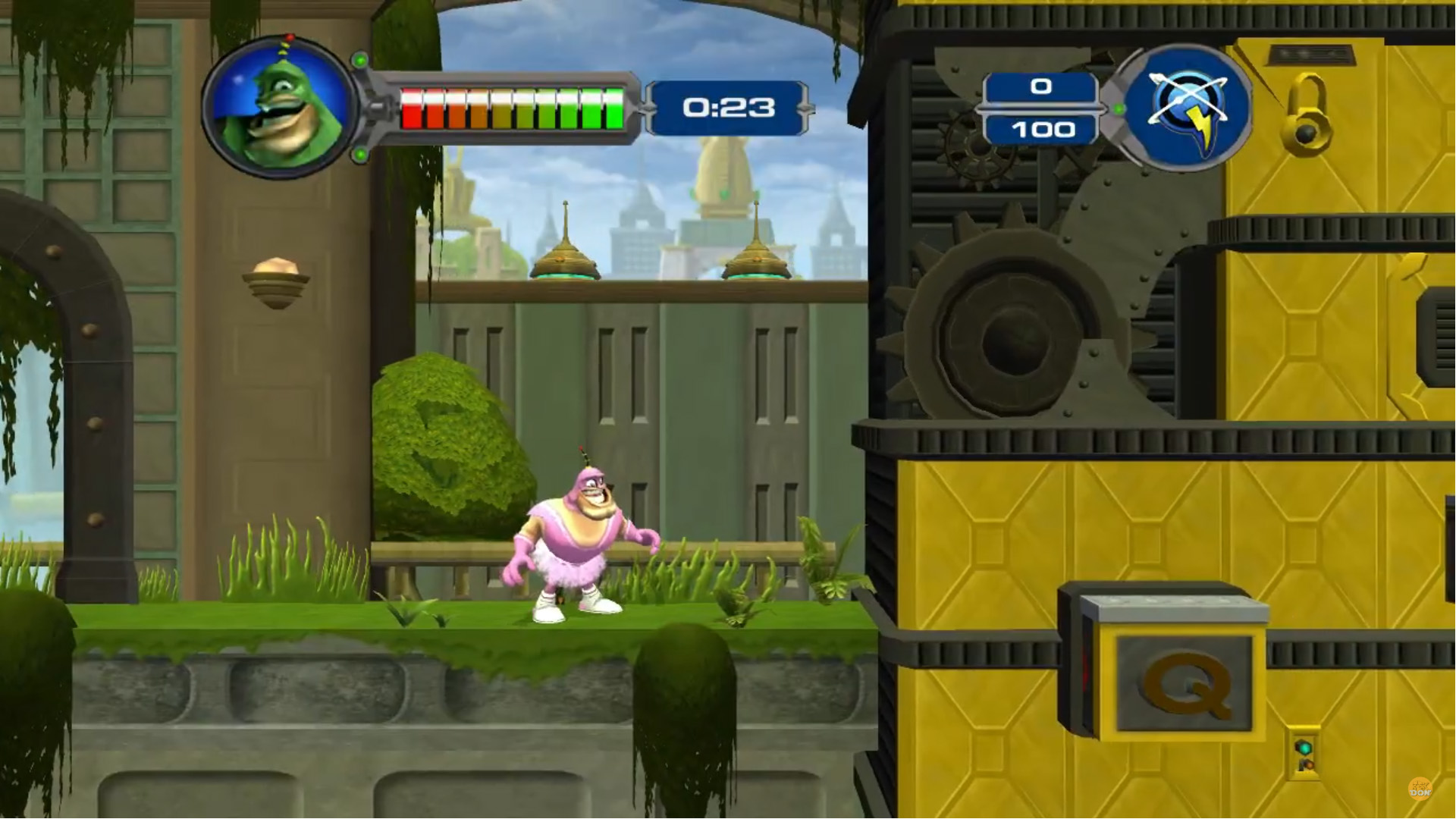Qwark habillé en balerine avec un tutu